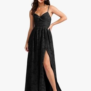 Woman’s maxi dress, prom dress, wedding guest dress, worn once still has tags.